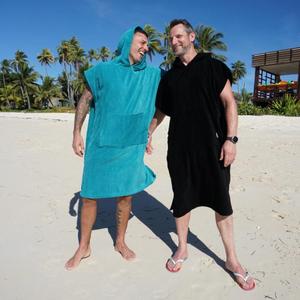 Hooded Surf Poncho Towel REACH Certificated for Beach Surfing and Swimming, <strong>Get</strong> <strong>Changing</strong>, Keep Warm, Drying Body - Product Image 1