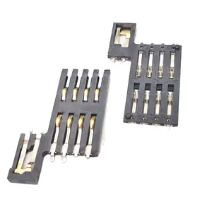 Tomada para cartão sim 8pin + 2pin, conector do cartão ic pos