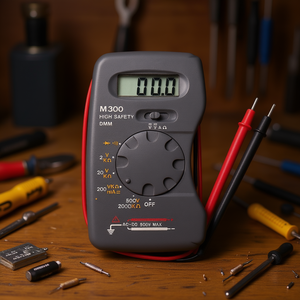 Multimètre numérique de poche M300, haute sécurité, DMM 500V max, mesure de tension AC/DC, courant, résistance - Product Image 3