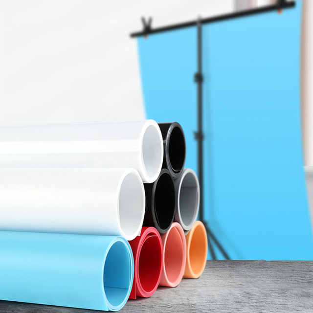 120*200cm Vinyl PVC Photographic Background Board Waterproof Solid Color Photo Backdrop for Product Photography Photoshoot