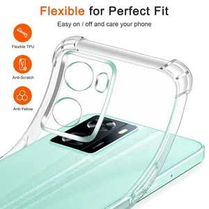 Coque de téléphone portable transparente en TPU de 1,5 mm pour <span class=keywords><strong>iPhone</strong></span> 14 15 16 17 Air Pro Max – Vente en gros - Product Image 2