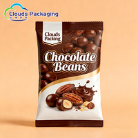 Emballage personnalisé en chocolat, impression sur mesure, papier aluminium alimentaire, sachets en plastique flexible thermoscellables pour en-cas