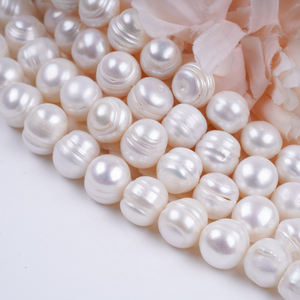 Tự Nhiên Ngọc Trai Bán Buôn Kích Thước Lớn 11-12Mm 6 Inch Màu Trắng Khoai Tây Tươi Ngọc Trai Nước Để Làm Đồ Trang Sức - Product Image 3