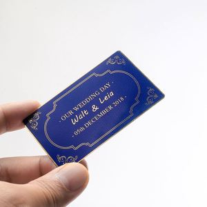 Carte de visite en métal, finition mate, gravure au laser, logo, puce NFC 215/216, acier inoxydable, carte cadeau - Product Image 1