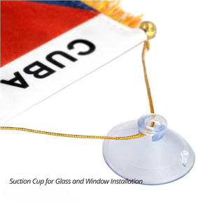 Bandera Cubana Personalizada de 4 x 6 Pulgadas para Colgar en la Ventana, Mini Banderas Cubanas para Coche, Decoración para el Espejo Retrovisor - Product Image 3