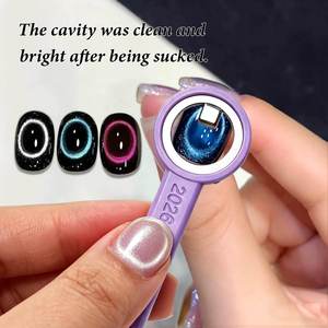 Imán Redondo Portátil para Efecto Anillo de Ojo de Gato en <span class=keywords><strong>Uñas</strong></span>, Herramienta Magnética para Manicura con Gel - Product Image 2