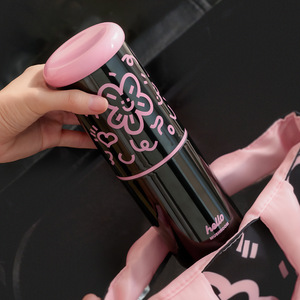 Vaso Transparente de Plástico con Rayas de Graffiti para Enjuague Bucal, Set de Vasos Portátiles para Viaje, Uso Doméstico y al Aire Libre - Product Image 4