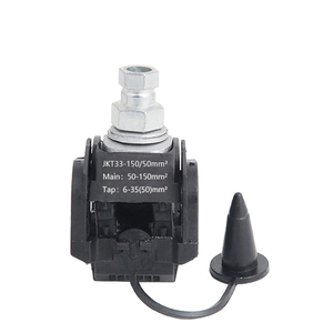 ขั้วต่อสายไฟแบบเจาะฉนวน JJC-4-5 1kV กันน้ำ รองรับกระแสสูง สำหรับสายเคเบิล ABC แบบหนีบแยกสายหลัก 25-150 มม.² ต่อสายรอง 6-95 มม.² ทองแดง/อะลูมิเนียม อเนกประสงค์ - Product Image 3