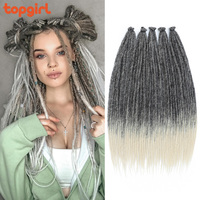 Dreadlocks fatti a mano estensioni dei capelli per donne e uomini trecce all'uncinetto accessori sintetici Faux Locs intrecciare i capelli Dreadlocks