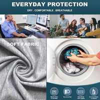 3er Set L-2XL XXL Adult Wasch bare Stoff windeln Wasserdichte Windel Wieder verwendbare Inkontinenz pflege hose für ältere Frauen