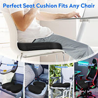 Coussin de siège ergonomique en mousse à mémoire de forme de qualité supérieure, design coréen, en PU moulé avec charbon actif, conception sous vide pour soulager les douleurs aux fesses