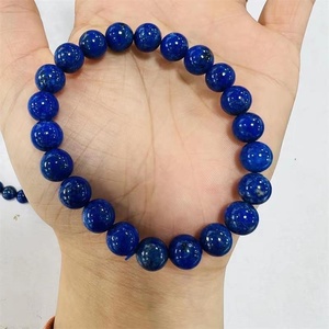 Bracelet en perles extensibles polies en <span class=keywords><strong>Lapis</strong></span> <span class=keywords><strong>Lazuli</strong></span> naturel de haute qualité de 8mm avec énergie de cristal de guérison bricolage - Product Image 2