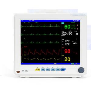 Monitor de ECG SnP900N de 12 Pulgadas, Monitor Multiparamétrico para Pacientes de UCI con Pantalla de Presión Arterial y Saturación de Oxígeno - Product Image 2