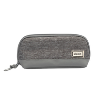 Trousse à crayons durable et simple de couleur unie, multifonction, grande capacité, avec fermeture éclair, en tissu Oxford, pour étudiants et fournitures de bureau