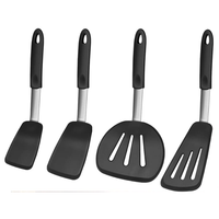 Spatule de cuisine en caoutchouc, résistante à la chaleur, tournante, en Silicone, réutilisable, brs-600f