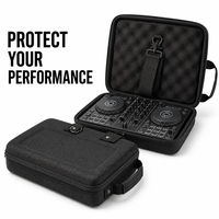 Sac de protection durable pour contrôleur DJ avec intérieur en mousse souple, fermeture éclair sécurisée, étui pour équipement audio pour les tournées et le rangement