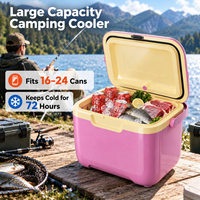 Glacière isotherme d'extérieur avec couvercle à fermeture sécurisée, boîte à glace portable pour pique-nique, camping, chasse, stockage de boissons, fournisseur OEM