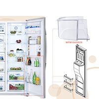 WPW10430639 W10324876 Estante para puerta de refrigerador, estante para congelador de piscina giratoria Compatible con Ken-more, estante para refrigerador de piscina giratoria