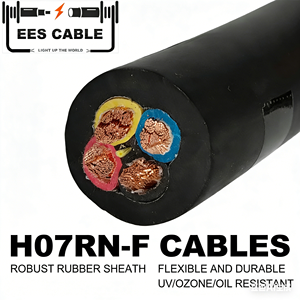 Cable de Goma VDE de 4 Núcleos H07RN-F, Cable H05RN-F H07RN-F SJTOW SEOOW SJEOOW 4G0.75-4G240mm2 H07RNF para <span class=keywords><strong>Europa</strong></span> - Product Image 1