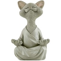 Tượng Phật Mèo Màu Cam Hay Thay Đổi, Thiền Định, Yoga, Sưu Tập Mèo Vui Vẻ, Quà Tặng Người Yêu Thích, Đồ Trang Trí Thiền Định, Đồ Trang Trí Yoga