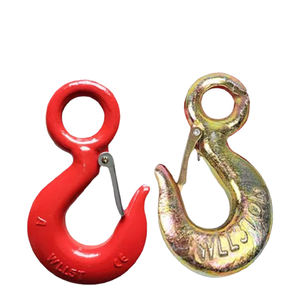 Crochet pivotant en acier en forme de U pour grue de levage avec anneau simple pour la pêche en mer et en eau douce - Product Image 1