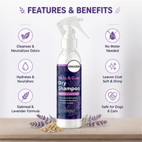 Shampoo pour animaux de compagnie personnalisé, extrait de plantes naturelles, sans parfum, sans alcool, lissant, pour un pelage moelleux, nettoyage en profondeur, soin doux pour chien et chat, OEM