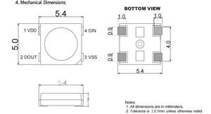 Hy ánh sáng cao hiệu quả cao lumen <span class=keywords><strong>SMD</strong></span> <span class=keywords><strong>LED</strong></span> <span class=keywords><strong>5050</strong></span> 5054 <span class=keywords><strong>Led</strong></span> Chip 0.2W 0.5W 1W <span class=keywords><strong>SMD</strong></span> <span class=keywords><strong>LED</strong></span> RGB cho ánh sáng đường phố - Product Image 5