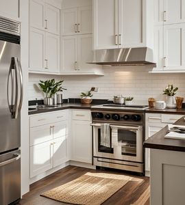 Gabinete de Cocina Personalizado de Fábrica, Gabinete de Cocina Lacado Impermeable, Gabinete de Cocina Moderno Estilo Shaker Europeo con Madera Maciza - Product Image 6