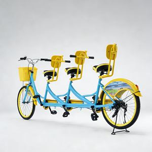 Vélo familial premium stable et amortissant avec auvent pour les courses au marché en plein air, les trajets quotidiens - Product Image 2