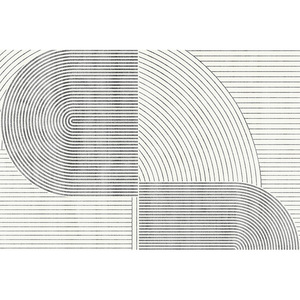 Alfombra Moderna de Lujo para Sala de Estar EIFFEL HOME, Diseño de Rayas en Fibra de Poliéster, Lavable, Pelo Mediano, Base de Polipropileno para Sofá - Product Image 4