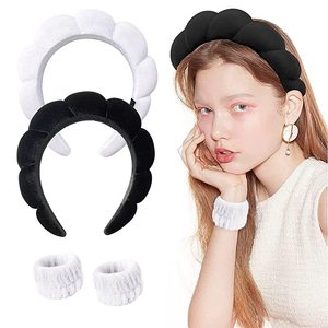 ツイスト バブル 洗顔 ヘアバンド 滑り止め スポンジ ヘッドバンド パフューム メイクアップ スパ用 レディース カスタムロゴ対応 - Product Image 2