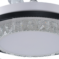 Ventilador de techo LED para hogar inteligente moderno con control remoto Popular para sala de estar Ventilador uso residencial
