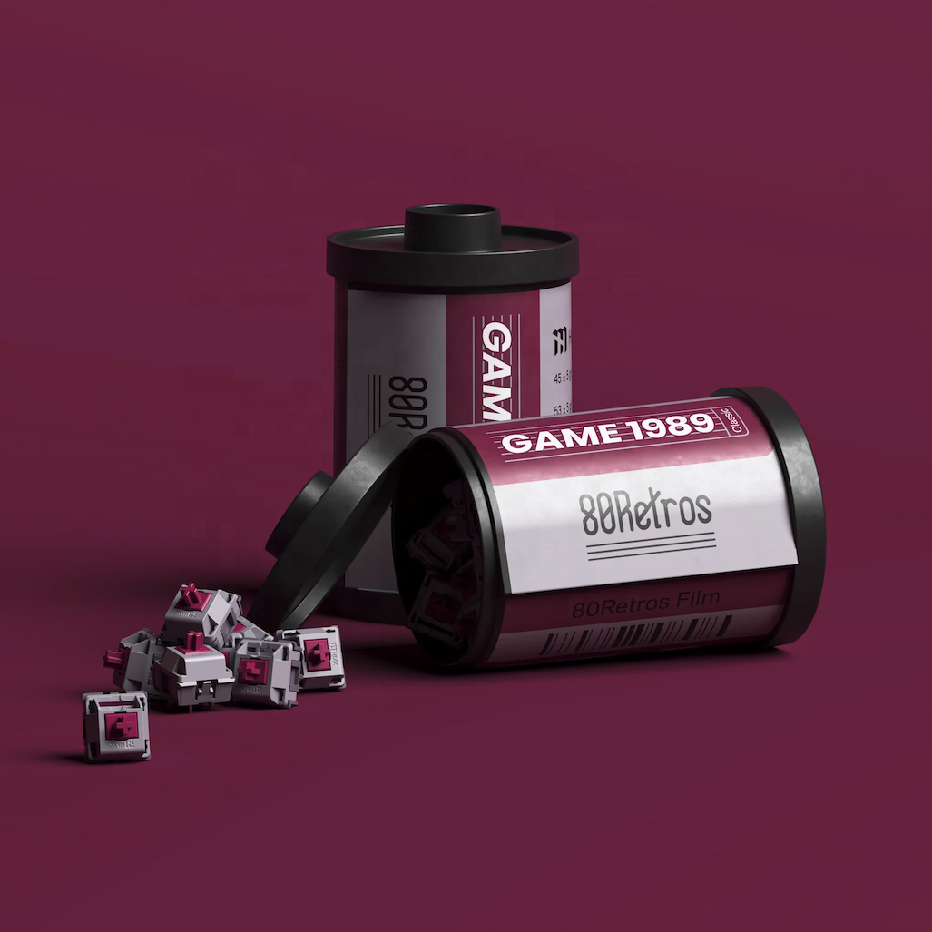 80Retros X HMXフィルムスイッチLubedリニアゲーム1989 Classic