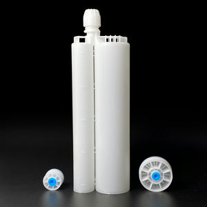 Seringue de distribution en plastique vide pour colle époxy bi-composant, rapport 3:1, à double <span class=keywords><strong>cartouche</strong></span>, avec piston - Product Image 1