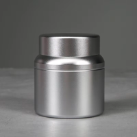Boîte à thé en aluminium vide de luxe, qualité alimentaire, 52*H58mm, 90ml, boîte en métal pour le thé, le café, le matcha, stockage, logo personnalisé accepté