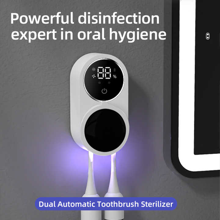 PLUZZ 2025 Best Toothbrush Sterilizer Mini Portable Rechargeable Travel