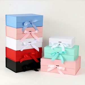 New Arrival Tushi Fo Simple Elegant <b>White</b> Rigid Gift <b>Box</b> with Magnetic Closure Ribbon Stamping Printed Recyclable - Product Image 2