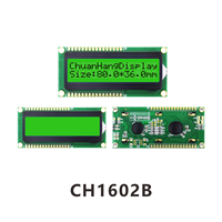 Afficheur LCD 1602 QAPASS CH1602B, module LCD 16x2 monochrome à cristaux liquides avec grande fenêtre, type COB, pinout 1602 HD162A