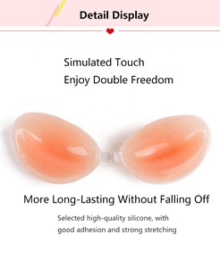 Ropa Interior Impermeable y Transpirable, Parche Adhesivo Invisible para el Pecho, Sujetador sin Tirantes con Efecto Push-Up para <span class=keywords><strong>Mujer</strong></span>, Talla Grande, Sujetador de Silicona - Product Image 4