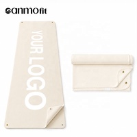 Serviette de yoga en microfibre antidérapante avec grip, absorbante et à séchage rapide, personnalisable pour le yoga chaud et le yoga en extérieur – Vente en gros