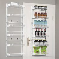 Kruidenrek voor de keuken, hangend kruidenopbergrek, 3-laags wandrek, keukenopberger