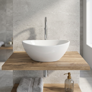 Qualité export, Meuble de salle de bain rectangulaire moderne avec lavabo en céramique et porcelaine, articles sanitaires - Product Image 2