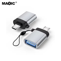 Venta caliente Micro USB2.0 adaptador Micro USB2.0 hombre a USB3.0 adaptador hembra OTG Conector Micro USB adaptador OTG para móviles los teléfonos