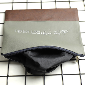 Vente en gros et personnalisé ensemble de sacs Talit/Tefillin sac Talit PU couleur noir blanc gris - Product Image 2