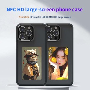 NFC Smart E-Ink Screen Píxeles de alta definición TPU + PC Diseño holográfico de lujo a prueba de golpes para 15 <span class=keywords><strong>Pro</strong></span> <span class=keywords><strong>Max</strong></span> DIY Fundas para teléfonos - Product Image 6
