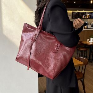 Women's Glossy Tote Bag Large Capacity Top <b>Handle</b> Shoulder <b>Handbag</b> for Office Shopping Travel and Everyday Use - Product Image 3