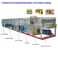 Machine de pasteurisation et de stérilisation pour bocaux en verre, conserves, légumes, tunnels de pasteurisation, boissons gazeuses, jus de fruits et viande