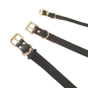 Ayarlanabilir Yumuşak Üç Katlı Dikişli Sığır Derisi Köpek Tasmaları, Tokalı - Dayanıklı Toptan Satış, Evcil Hayvan Mağazaları ve Markalar İçin - Product Image 4