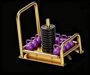 Trineo de peso con placas y doble asa para entrenamiento de fuerza y acondicionamiento físico - Product Image 3