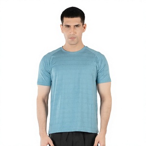 เสื้อยืดทรงปกติสีน้ำเงินกรมท่าสุดฮิตปี 2026 ผลิตตามแบบ OEM ใส่สบายสำหรับฤดูร้อน ผลิตจากผ้าโพลีเอสเตอร์/คอตตอน ระบายอากาศได้ดี เป็นมิตรต่อสิ่งแวดล้อม น้ำหนัก 220 กรัม สีพื้น - Product Image 1
